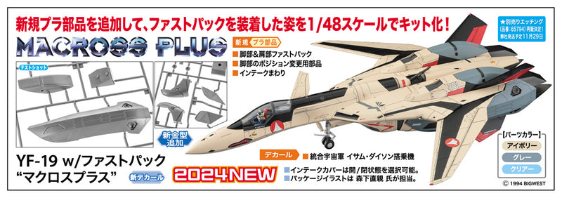 YF-19 W/Fast Pack - Macross Plus 1/48
