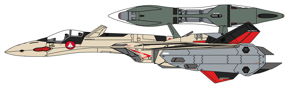 YF-19 W/Fast Pack & Fold Booster - Macross 1/72