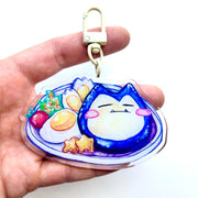 Snorlax Breakfast- Pokemon - Acrylic Keychain