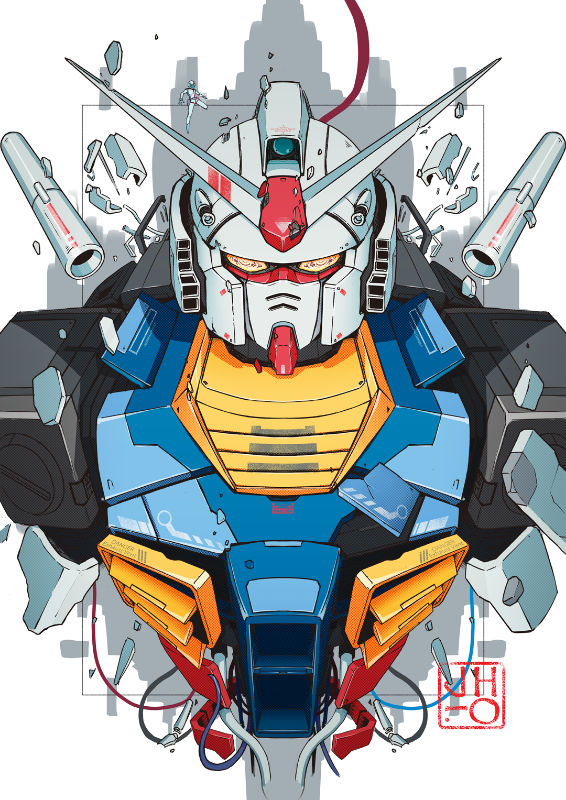 JHo | RX-78-2 Gundam | B4 Art Print