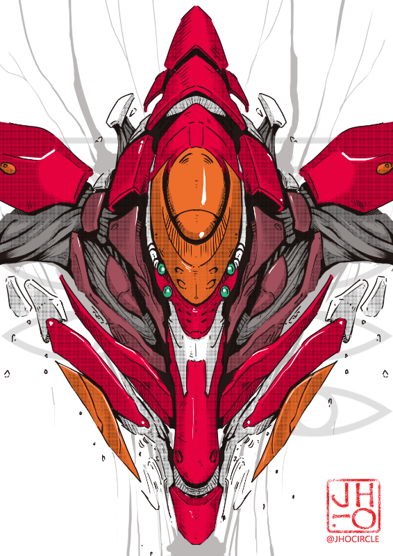 JHo | Evangelion Unit-02 | B4 Art Print