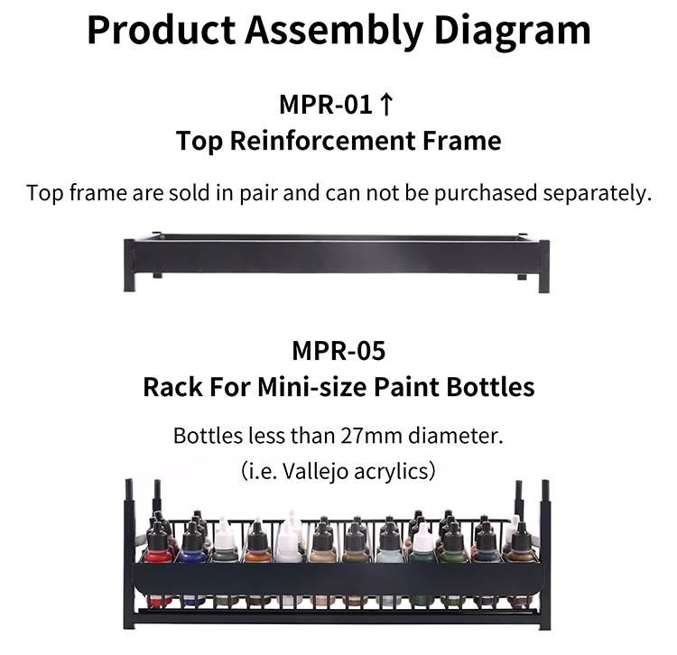 Dspiae MPR Desktop Mini Modular Paint Rack