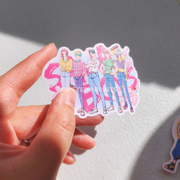 Kpop Demon Hunters Saja Boys Fan Art Diecut Sticker