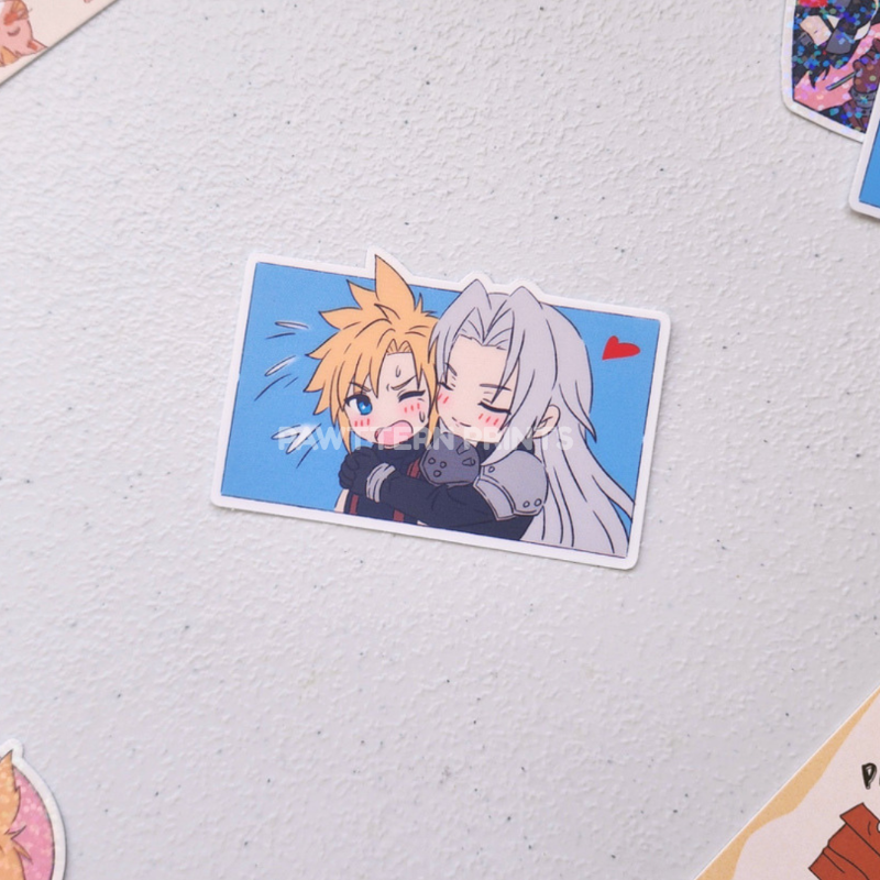 Final Fantasy 7 Cloud Sephiroth Fan Art Diecut Sticker