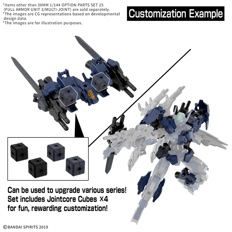 [Preorder][ETA Q2 2027] 30MM 1/144 Option Parts Set 25 (Full Armor Unit 3/Multi-Joint)