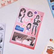 Final Fantasy 7 Tifa Lockhard Fan Art Vinyl Sticker Sheet