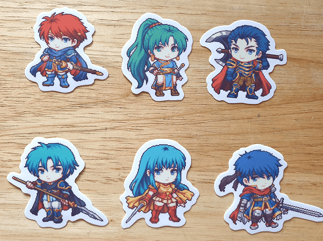 Fire Emblem Stickers Set of 6
