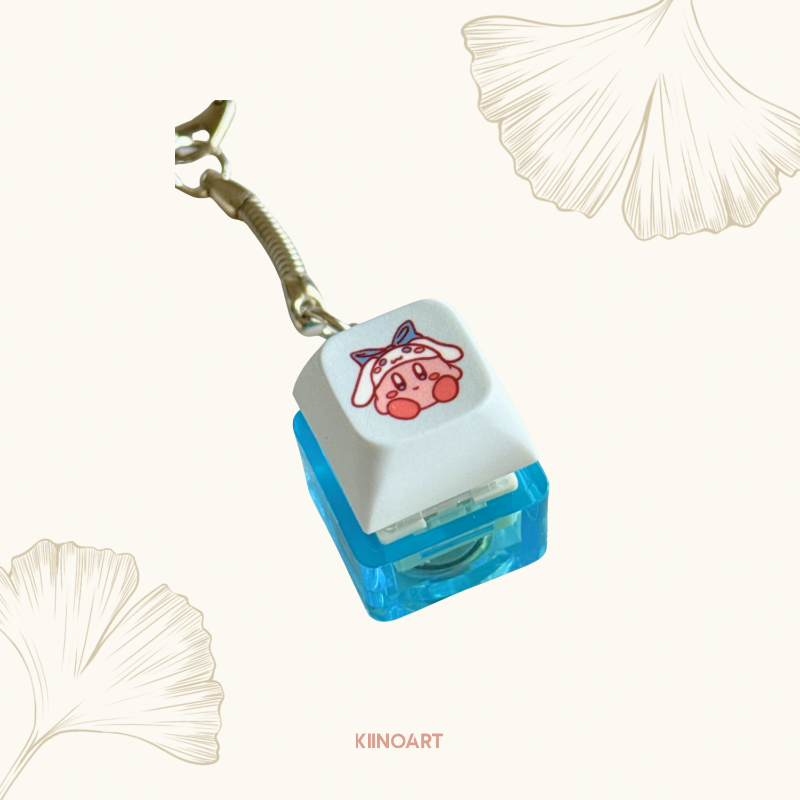 KirbyRoll  - Keycap Keychain