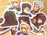 Fate Grand Order Stickers Set of 7
