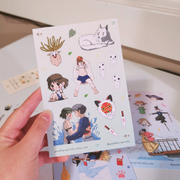 Ghibli Princess Mononoke Fan Art Vinyl Sticker Sheet