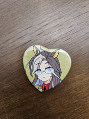 Dream Journey - Uma Musume Heart-Shaped Can Badge Pins