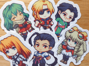 Xenogears Stickers Set of 6