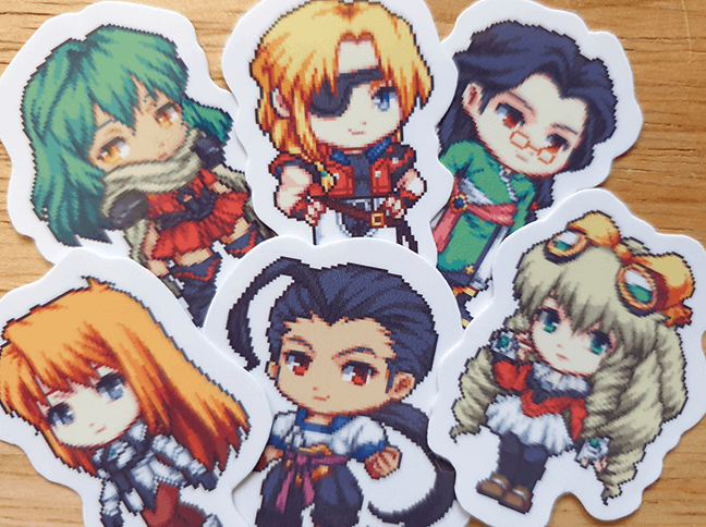 Xenogears Stickers Set of 6