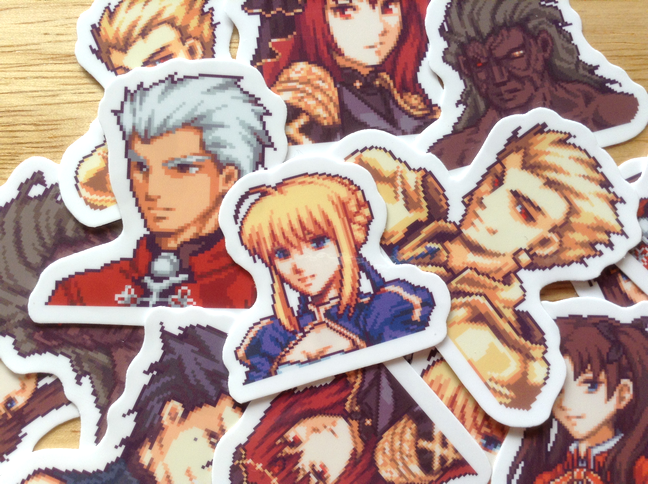 Fate Grand Order Stickers Set of 7