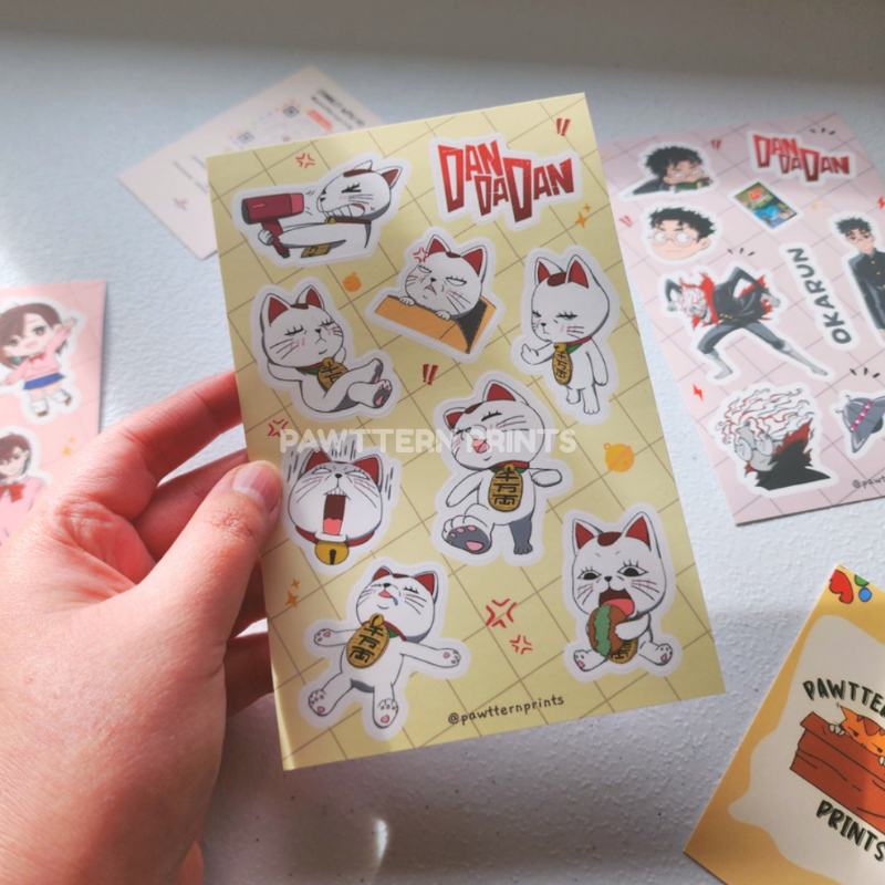 Dandadan Turbo Granny Fan Art Vinyl Sticker Sheet