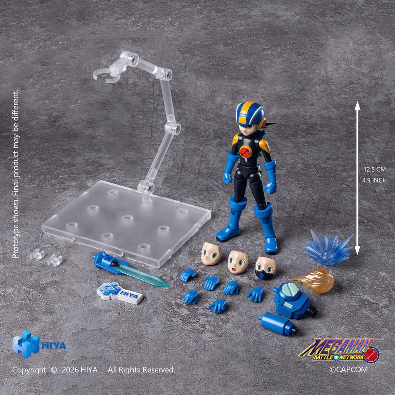 [Preorder][ETA Q1 2027] HIYA Exquisite Basic Series None Scale 4.9 Inch Mega Man Battle Network Series MegaMan.EXE Action Figure