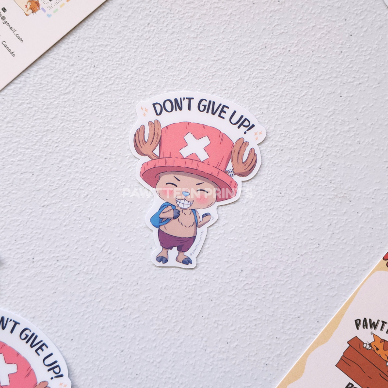 One Piece Chibi Tony Chopper Fan Art Diecut Sticker