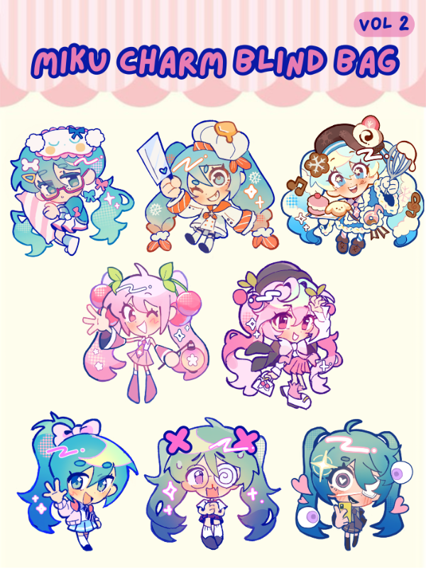 Hatsune Miku vol 2 - Phone Charm Blind Bag