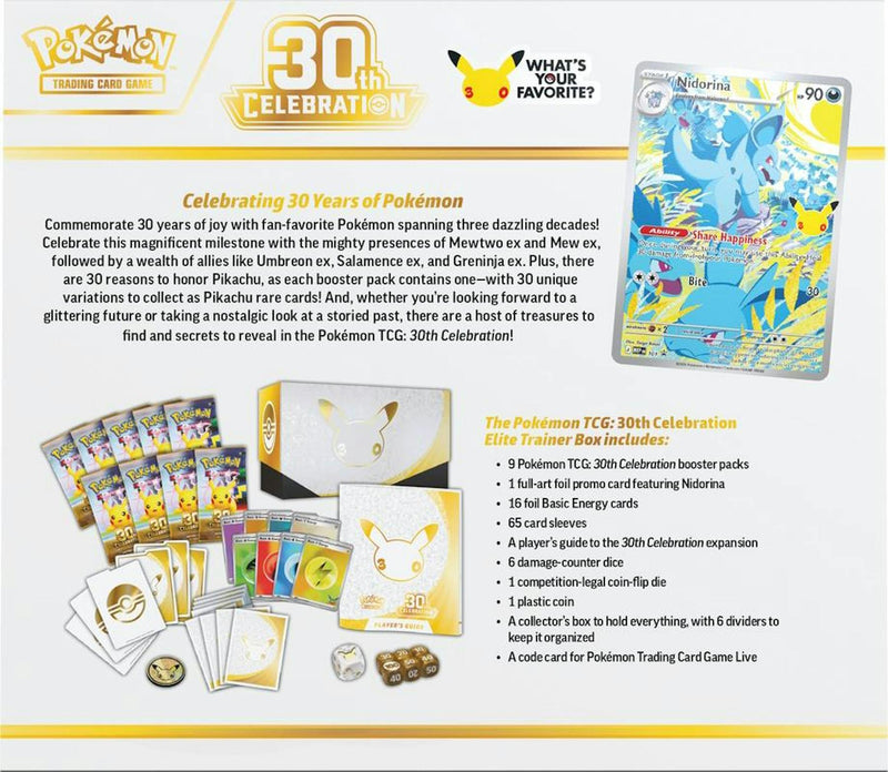 Pokemon - 30th Celebration Elite Trainer Box