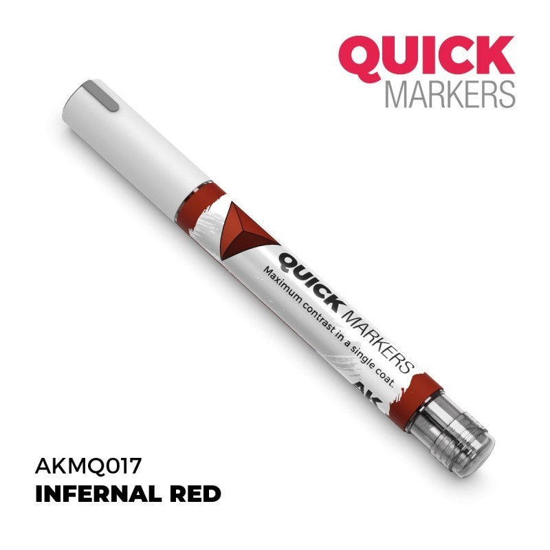 AKMQ017 Quick Markers - Infernal Red