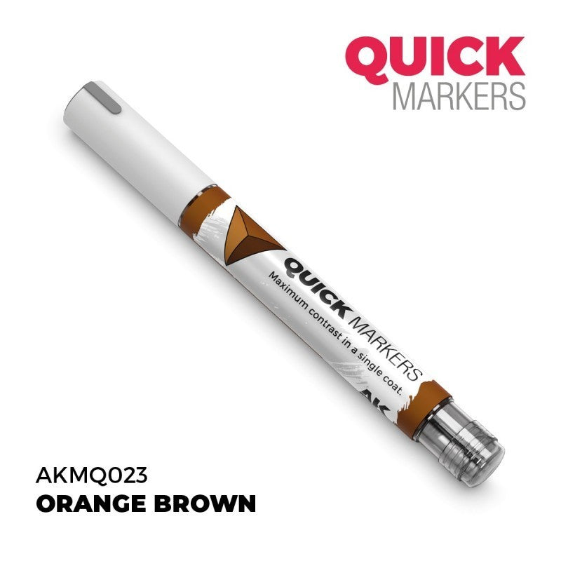 AKMQ023 Quick Markers - Orange Brown