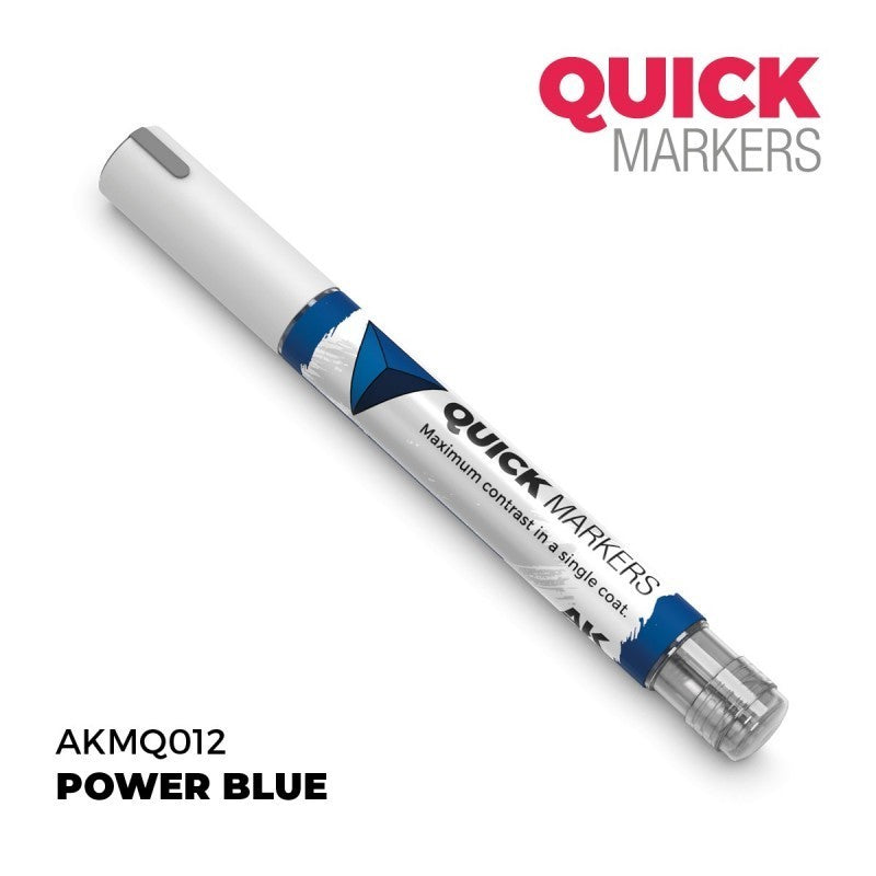AKMQ012 Quick Markers - Power Blue