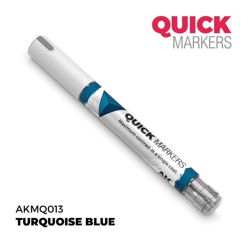 AKMQ013 Quick Markers - Turquoise Blue