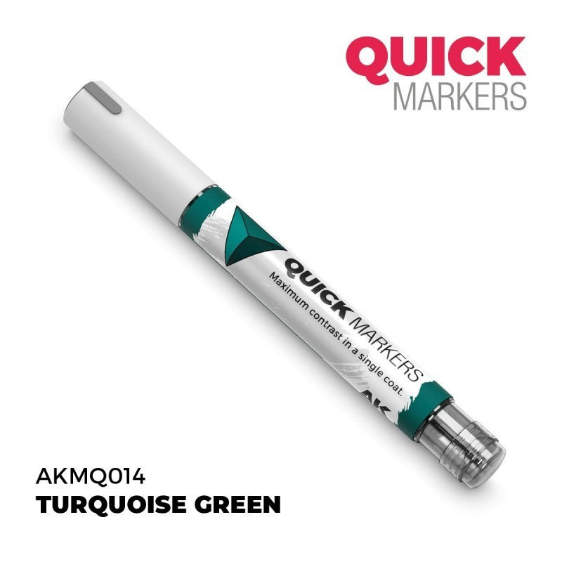 AKMQ014 Quick Markers - Turquoise Green