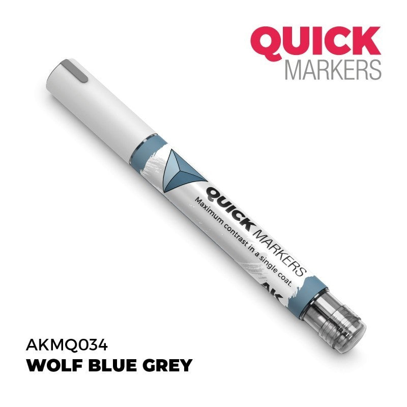 AKMQ034 Quick Markers - Wolf Blue Grey