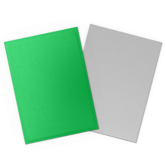 Dragon Shield - Apple Green & Silver Matte Dual Sleeves - 100 Count Standard Size Card Sleeves