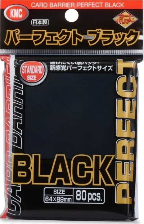 KMC Perfect Fit Black Sleeves 80CT