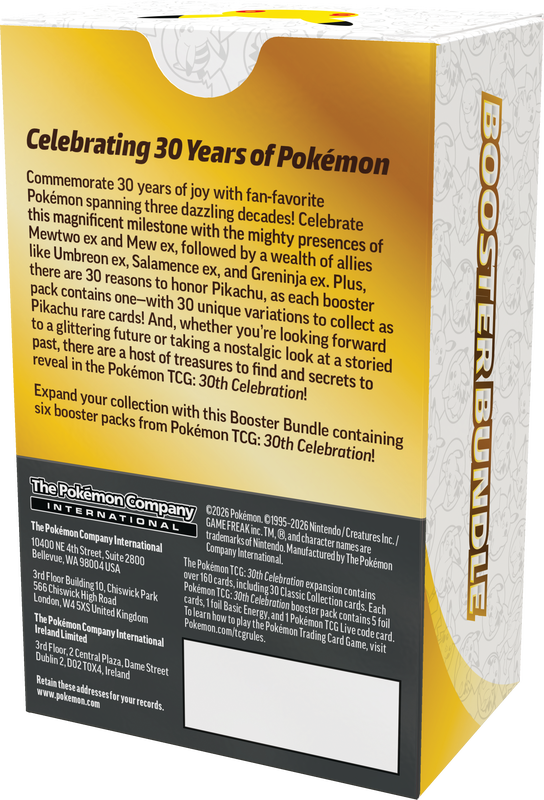 Pokemon TCG - 30th Celebration Booster Bundle