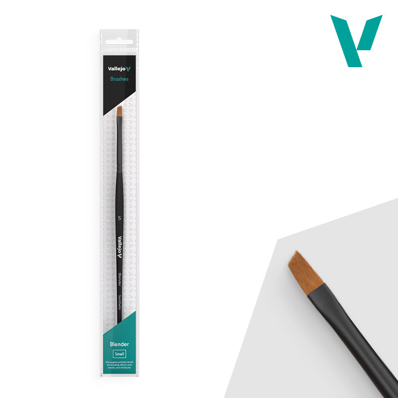 B05001 Blender Flat Angled Synthetic Brush - Small