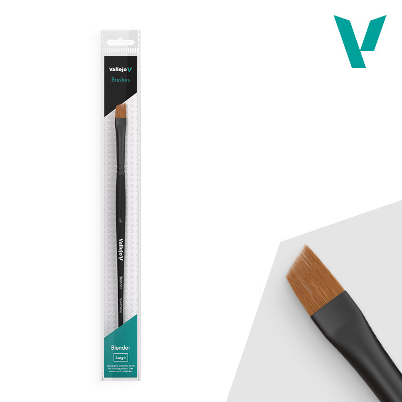 B05003 Blender Flat Angled Synthetic Brush - Large