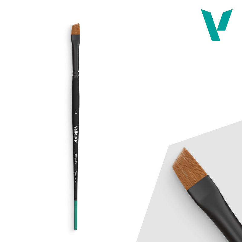 B05003 Blender Flat Angled Synthetic Brush - Large