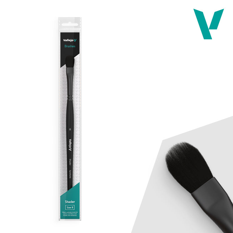 B06008 Shader Filbert Shader Flat Synthetic Brush No 8
