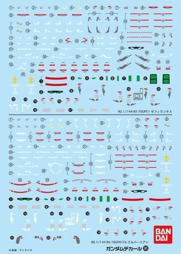Gundam Decal 96 - RG Rx-78GP01 / GP01Fb