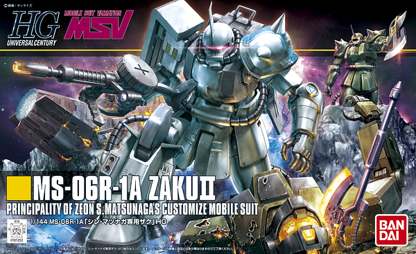 HGUC 154 MS-06R-1A Shin Matsunaga Zaku II 1/144
