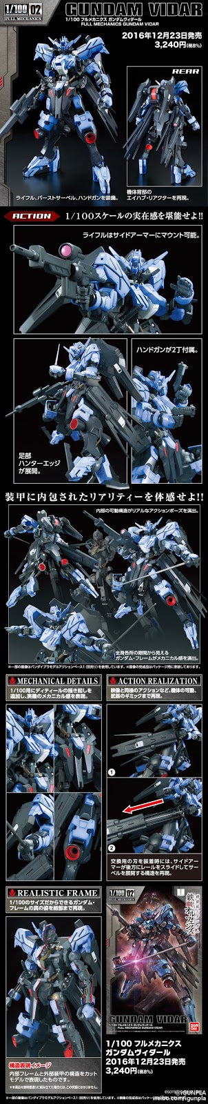 Full Mechanics 02 Gundam Vidar 1/100