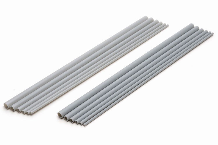 Plastic Pipe (Gray) Thick (250mm x 5.5mm 5pcs)