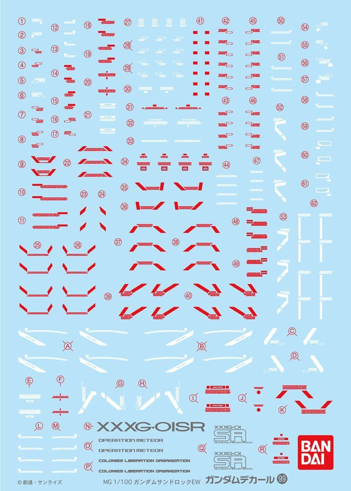 Gundam Decal 99 - MG Sandrock EW
