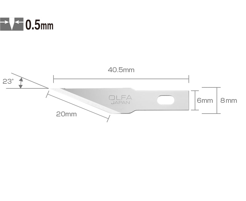 Olfa KB4-S/5 #11 Compatible Precision Art Blade, Pack of 5