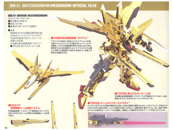 15 Akatsuki Gundam Oowashi Pack/Shiranui Pack Full Set 1/100