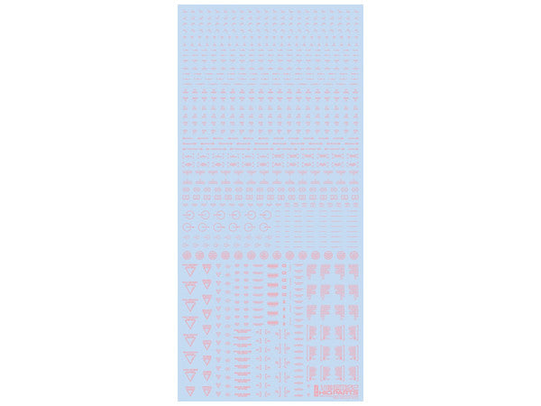 Pastel Pink RB02 Caution Decal 1/100