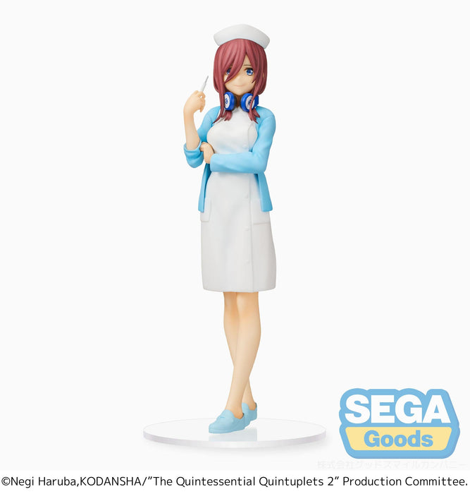 The Quintessential Quintuplets 2 Series Miku Nakano" Nurse Ver. SPM Figure