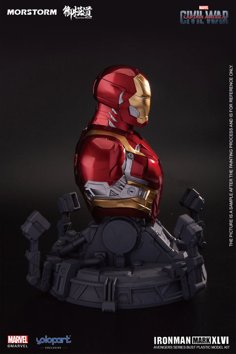 [ARRIVED][AUG 2023] Iron Man Mark 46 / MK46 Bust Plastic Model Kit