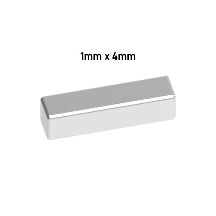 Neodymium Magnet N52 Square 1mm Height (10pcs) 4 Sizes