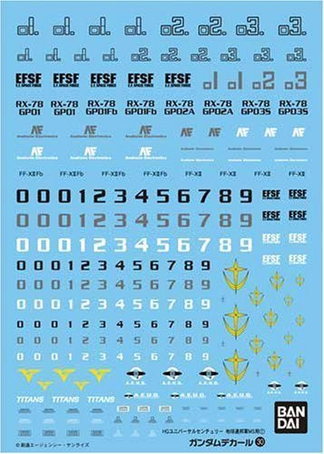 Gundam Decal 30 - Earth Federation Space Force