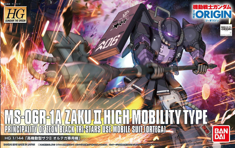 HGOG 005 MS-06R-1A Zaku II Ortega Custom Zeon Black Tri-Star 1/144