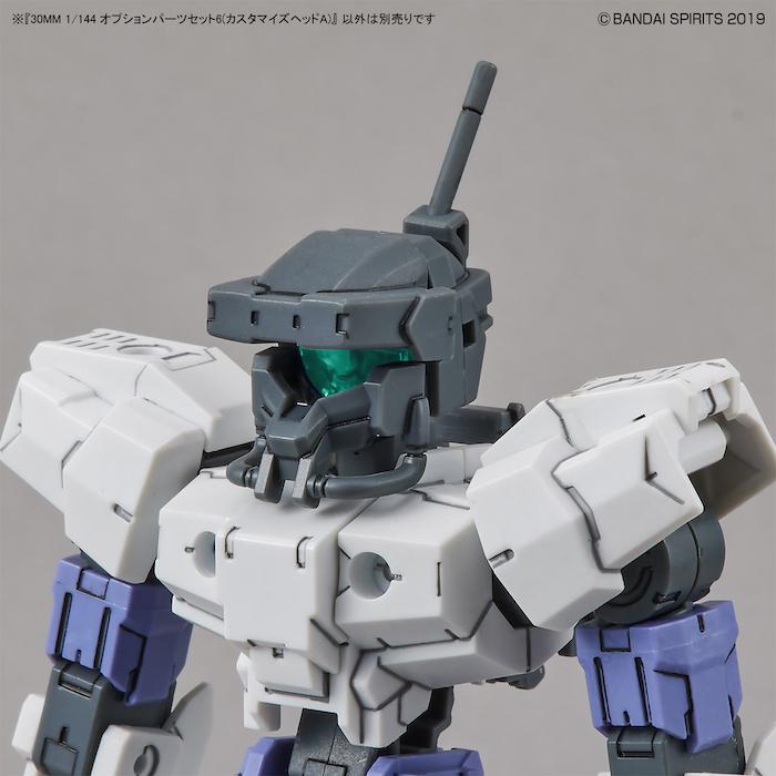 30MM Option Parts Set 6 (Customize Heads A) 1/144